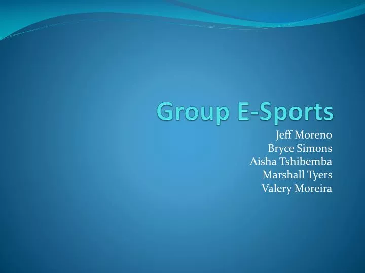 group e sports