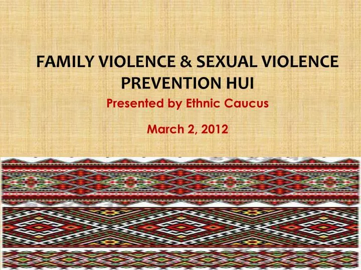 family violence sexual violence prevention hui