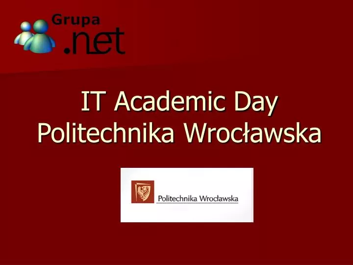 it academic day politechnika wroc awska
