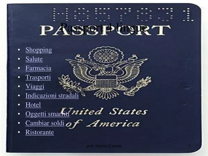 passport 4 lingue