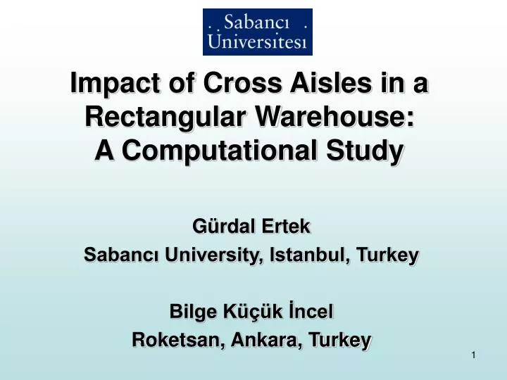 impact of cross aisles in a rectangular warehouse a computational study
