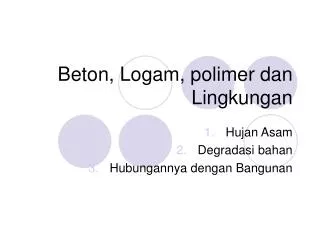 beton logam polimer dan lingkungan