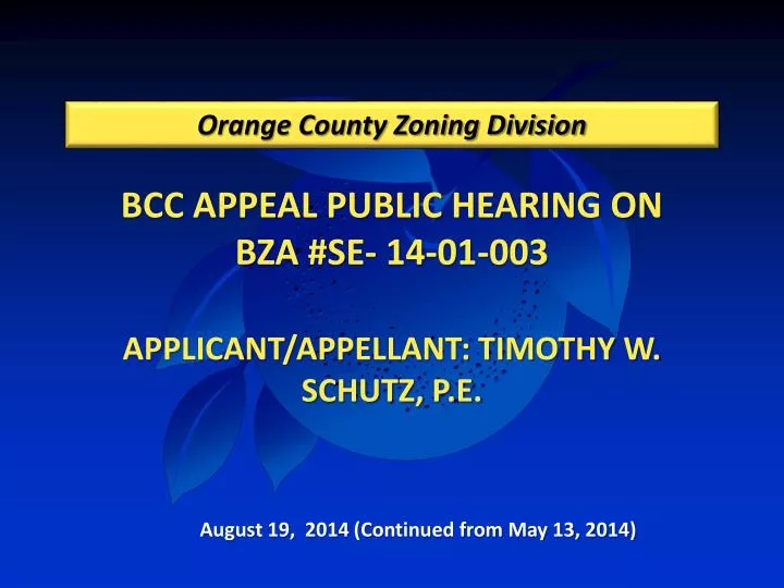 orange county zoning division