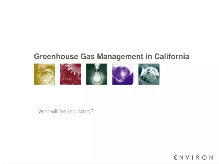 greenhouse gas management in california