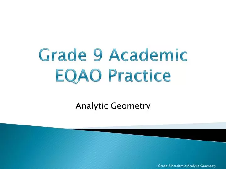grade 9 academic eqao practice