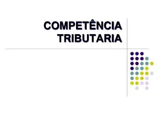 compet ncia tributaria