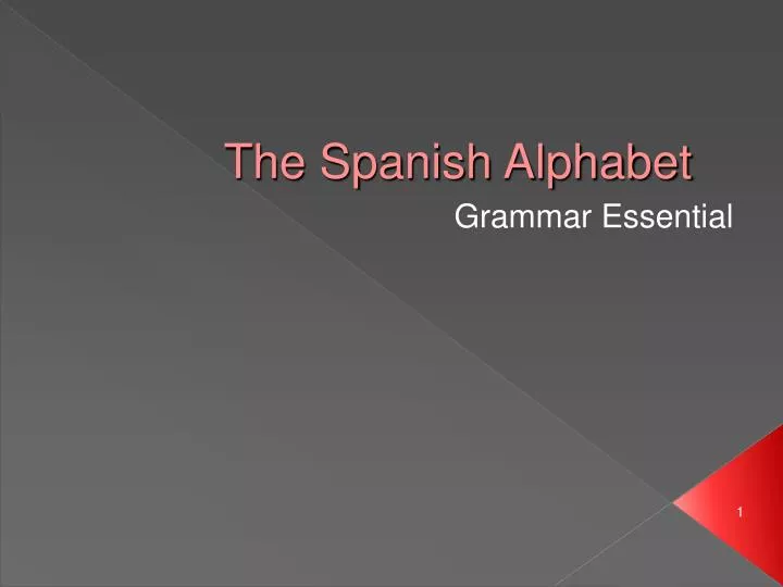 the spanish alphabet