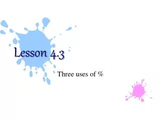 Lesson 4.3