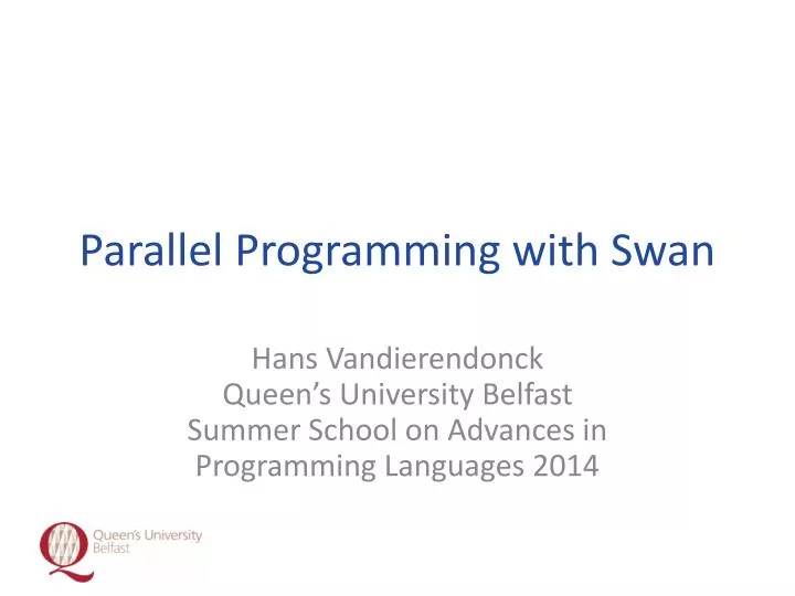 parallel programming with swan