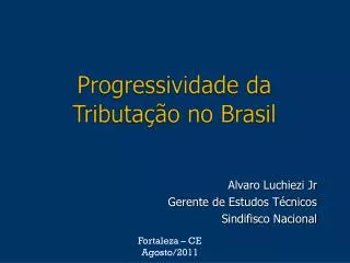 progressividade da tributa o no brasil