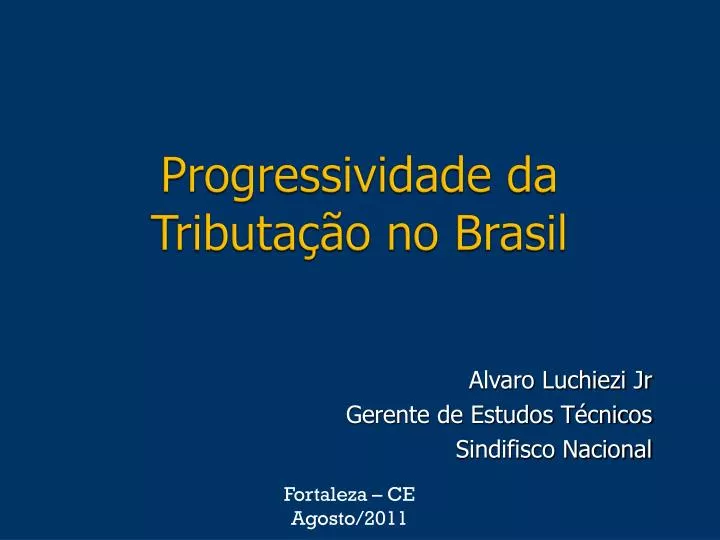 progressividade da tributa o no brasil