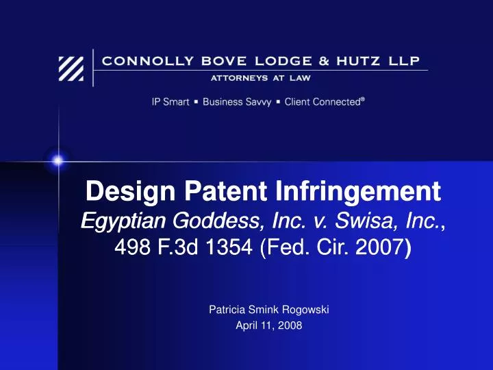 design patent infringement egyptian goddess inc v swisa inc 498 f 3d 1354 fed cir 2007