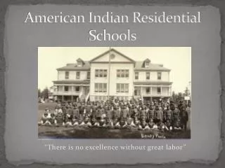 American Indian Residential Schools