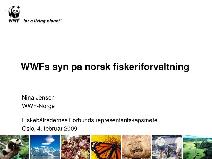 wwfs syn p norsk fiskeriforvaltning