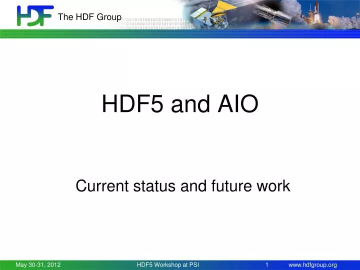 hdf5 and aio