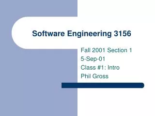 Software Engineering 3156