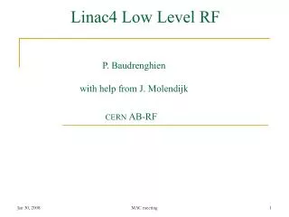Linac4 Low Level RF