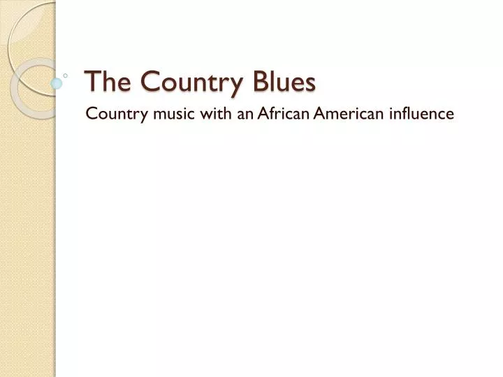 the country blues