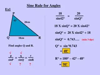 Sine Rule for Angles