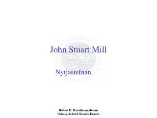 John Stuart Mill