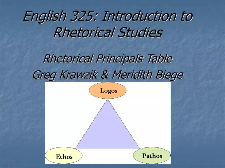 english 325 introduction to rhetorical studies