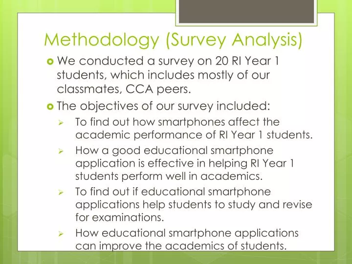 methodology survey analysis