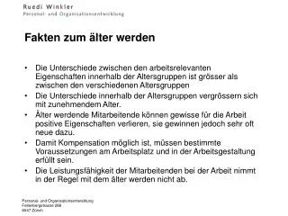 fakten zum lter werden