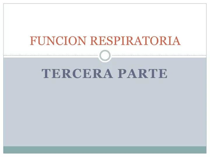 funcion respiratoria