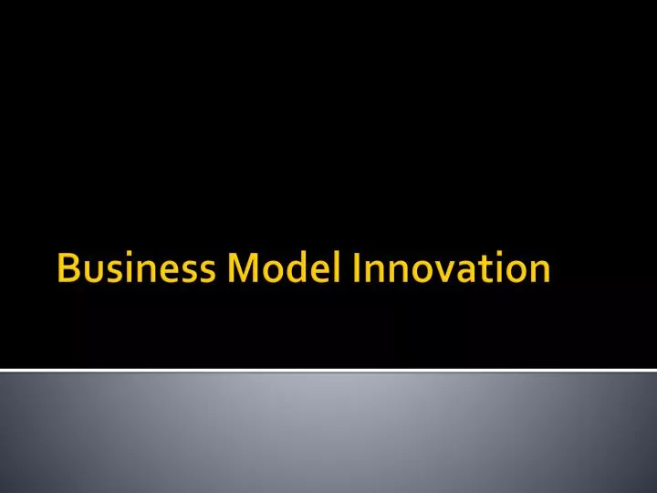 business model innovation
