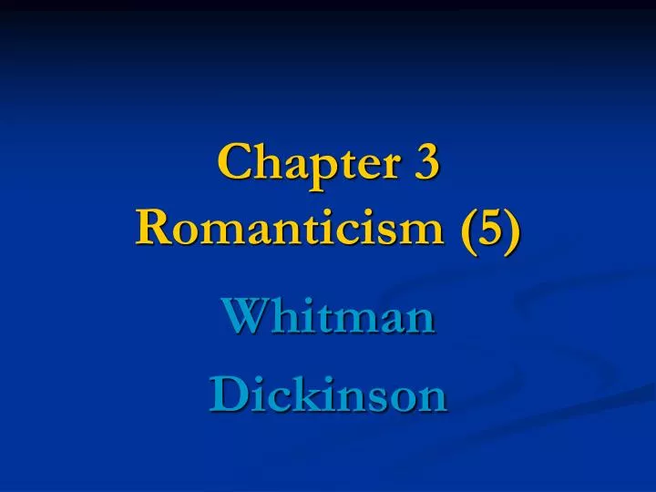 chapter 3 romanticism 5