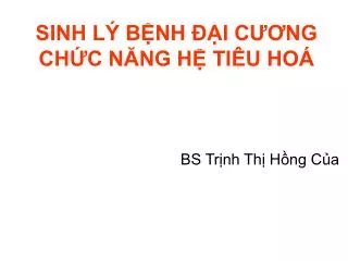 sinh l b nh i c ng ch c n ng h ti u ho