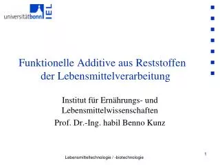 funktionelle additive aus reststoffen der lebensmittelverarbeitung