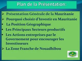 plan de la pr sentation