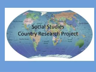 Social Studies Country Research Project