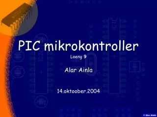 pic mikrokontroller loeng 9