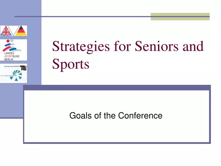 strategies for seniors and sports