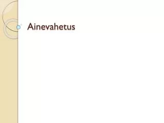 ainevahetus