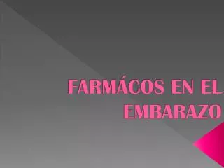 farm cos en el embarazo