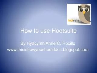 How to use Hootsuite