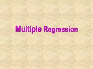 multiple regression