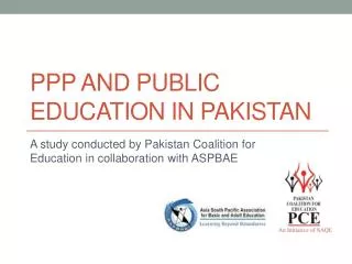PPP and Public Education in Pakistan