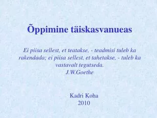 kadri koha 2010