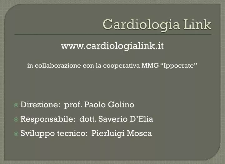 cardiologia link