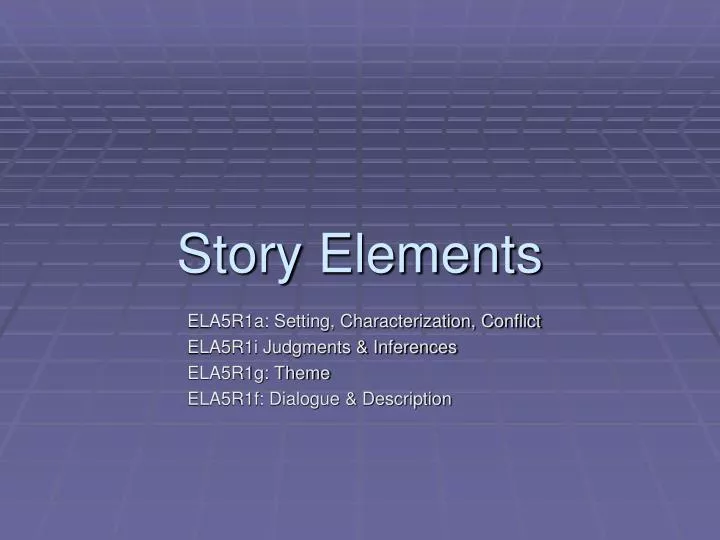 story elements