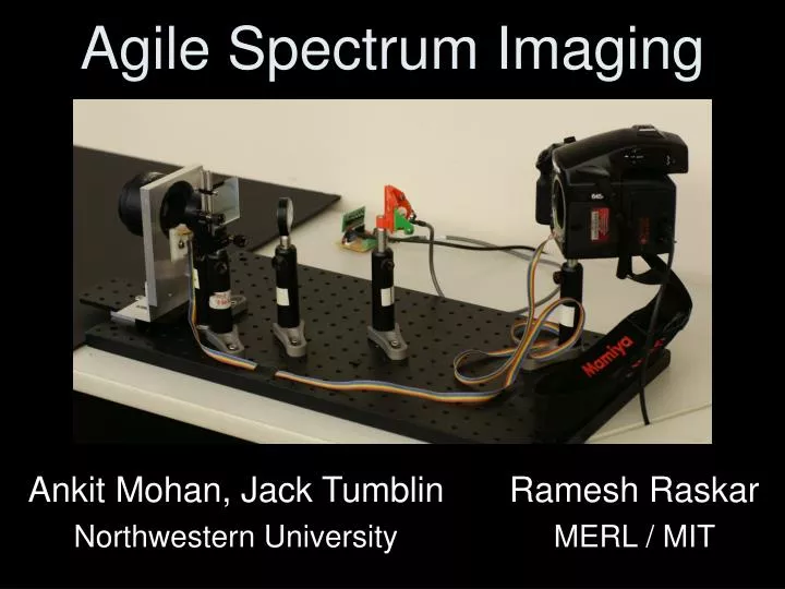 agile spectrum imaging