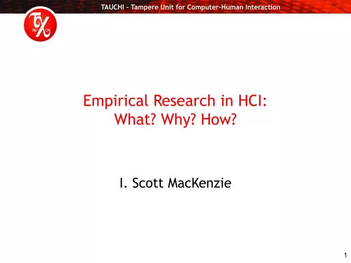 empirical research in hci what why how