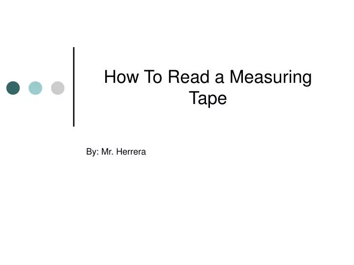 how to read a measuring tape