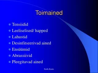 toimained