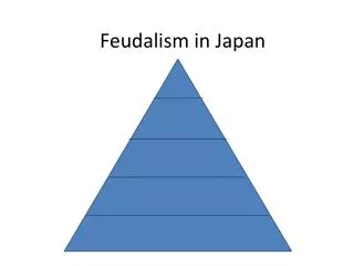 Feudalism in Japan