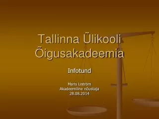 tallinna likooli igusakadeemia